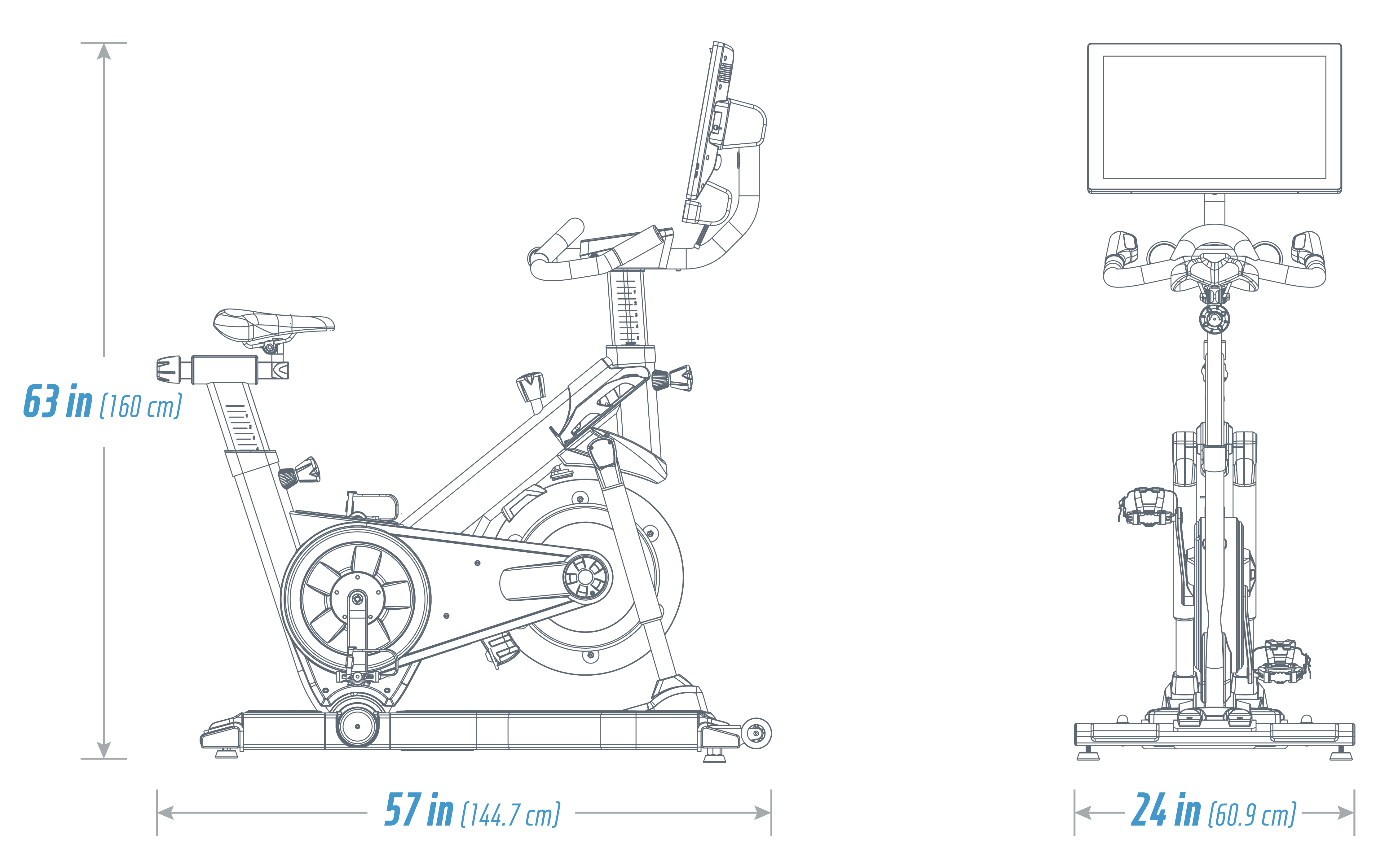 Freemotion CoachBike Dimensions